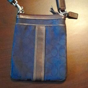 Authentic coach navy blue crossbody